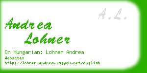 andrea lohner business card